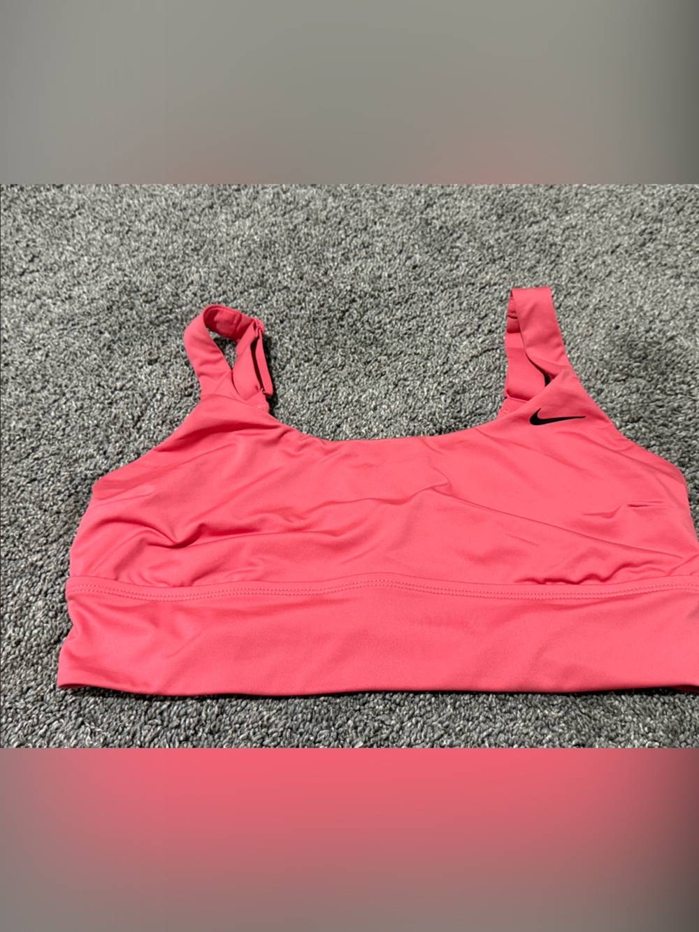 Nike Coral-Pink Swim top Large